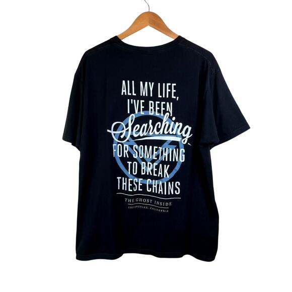 Official Mens The Ghost Inside Band Merchandise Graphic Short Sleeve Shirt - Picture 6 of 6